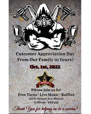 Come celebrate with us Oct 1 from 11am til 5 pm at 135 Gerard ave merced ca 95341