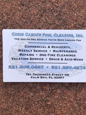 Chris Camic's Pool Cleaning