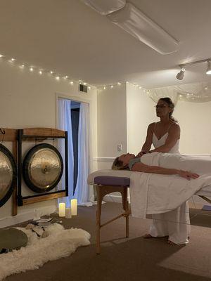 A Reiki session will help balance your energy so the body can recover, heal and expand