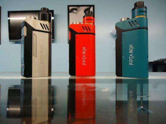 The all new Ijoy RDTA Box. 
 This box is amazing, dual battery , 200 watts, 12.8ml capacity built in tank at an affordable price