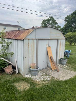 Shed before