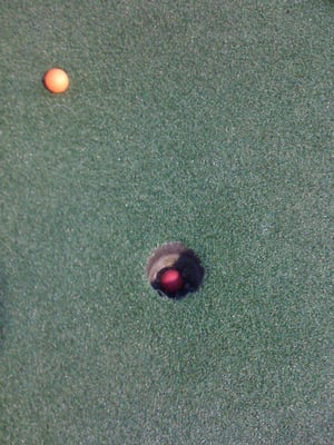 Woo hoo! Hole in one