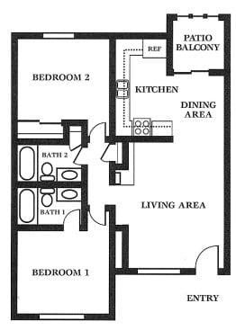 Standard Apt. 980sq.ft