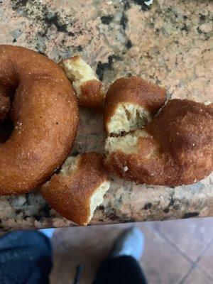 Dry, hard cider donuts.