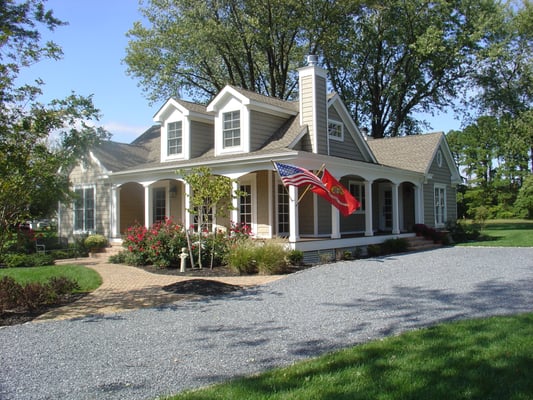 A small bungalow that was totally gutted with an addition put on.