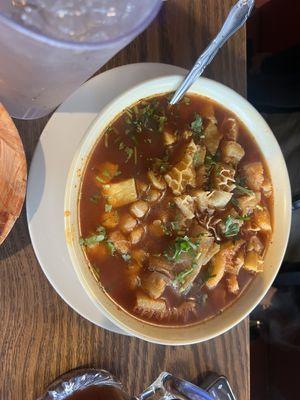 Menudo (flavorless and bland)