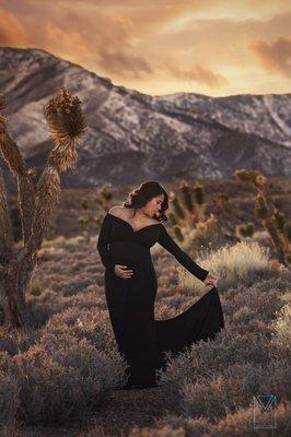 Maternity session at Mt Charleston