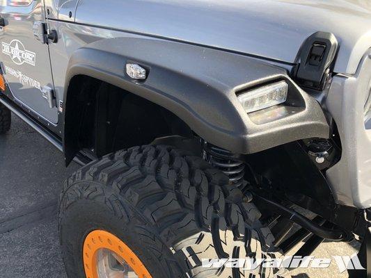 Jeep Wrangler JLU high rise fenders