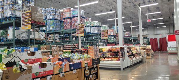 Fresh fruit and view of store