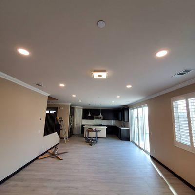 8 Led Recessed lights installation