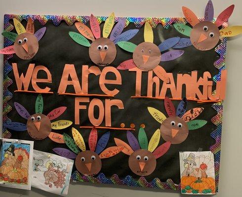 We are thankful!