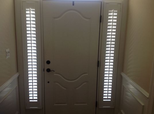 Sidelight shutters allow privacy and insulation