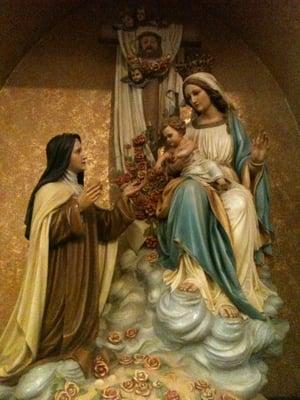 Blessed Mother with St. Therese.