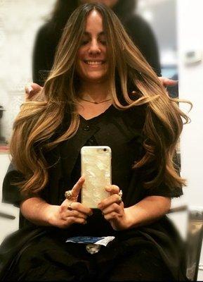 Honey balayage