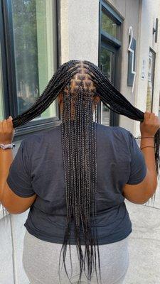 Small Knotless Braids