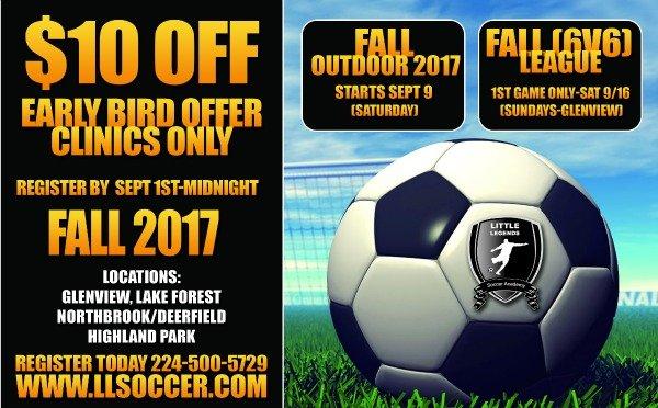 Early Bird $10 Off (Clinics Only) by Sept 1st