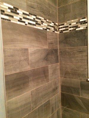 Customer tile showers