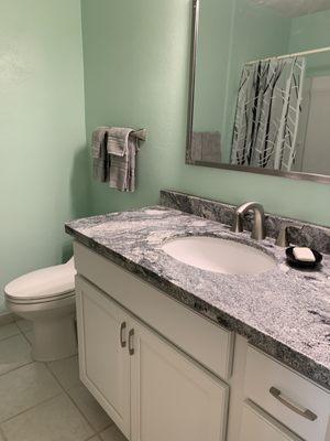 Bathroom vanity.