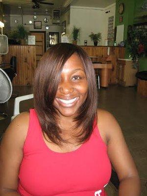 Full Head Weave with Layered Cut