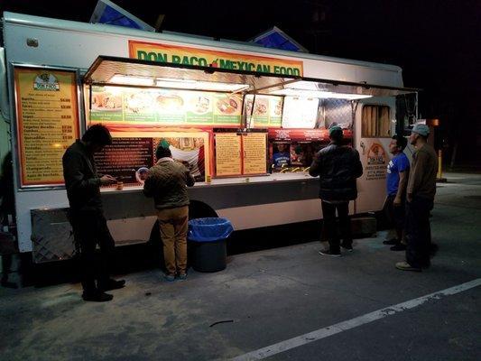 I've been going to this taco truck as long as they have been there...6 to 8 years. This is a rare shot when there is no line :).