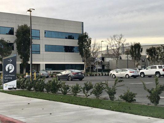 View of the lot from the airport entrance