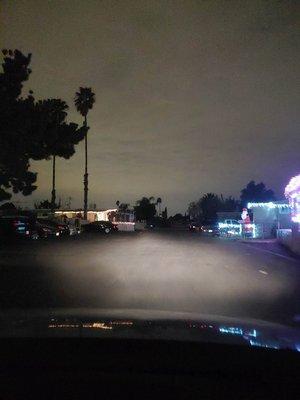 This picture shows no street lights at night