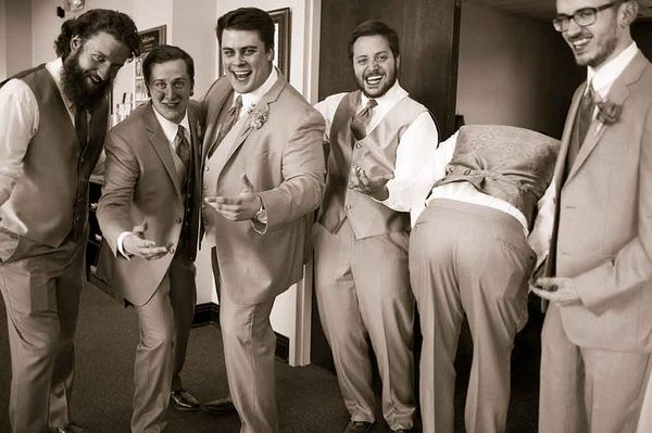 Oh those crazy Groomsmen!!