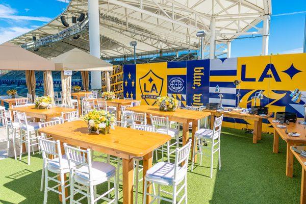 LA GALAXY Custom Branding and Furniture Installation