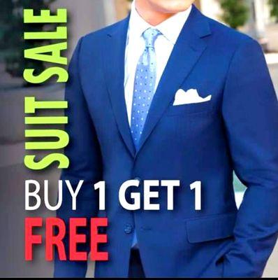 Buy 1 Get 1 FREE still available at Men's Suit Outlet Pasadena.