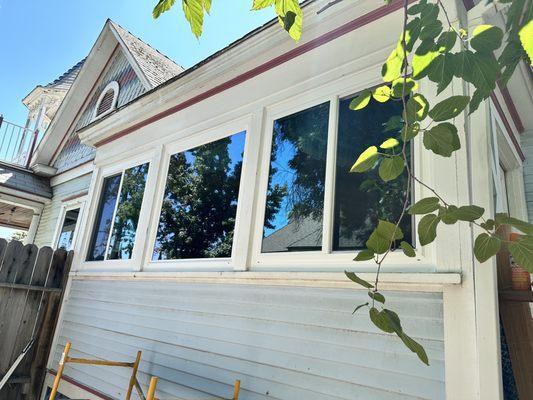 Kitchen windows exterior view