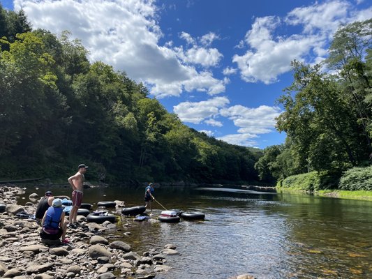 View of the Deerfield river where you start