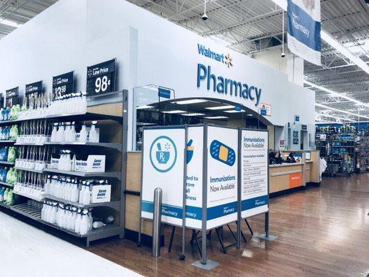 This Walmart Pharmacy is in the middle of the store instead of being up front like most Walmarts