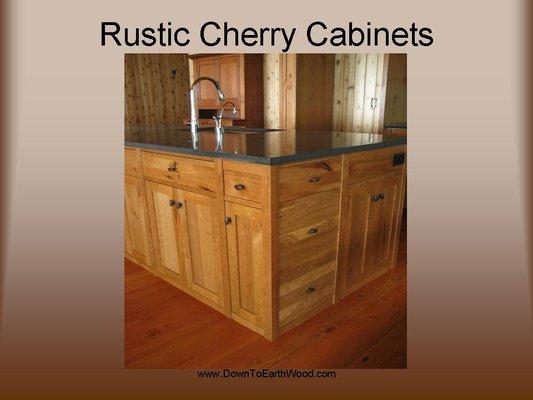 Rustic Cherry Cabinets by  DownToEarthWood.com