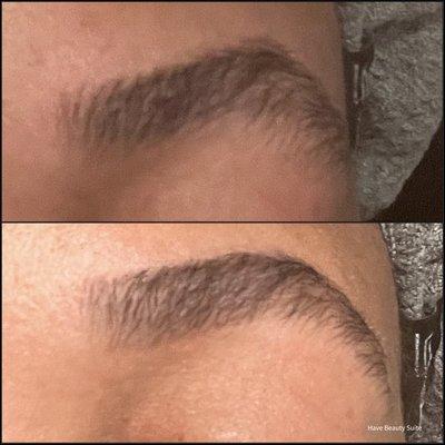 Natural looking Brow Lamination can tame unruly brows!