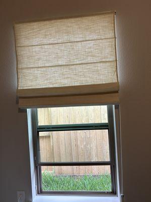 Roman shades for bedroom