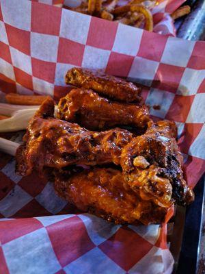 Ghost pepper wings bring the heat and flavor