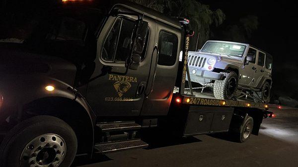 We do recover vehicles in desert too.