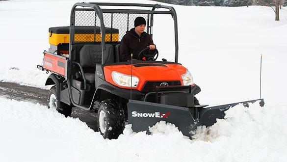 SnowEx utility vehicle snow plows available at all C.H. Waltz Sons locations