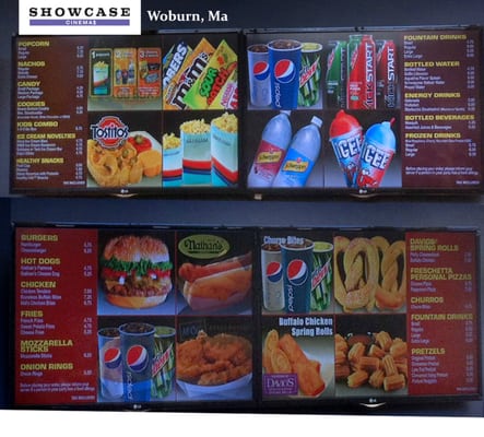 The Current Concessions Menu June 2015..Sorry for the fuzzy image..You can try in zoom in on the prices..to read them..