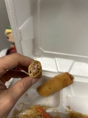 Lumpia pink on the inside