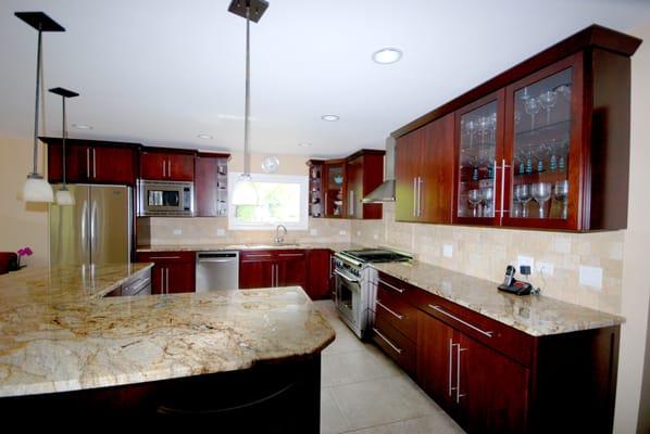 A beautiful new kitchen.