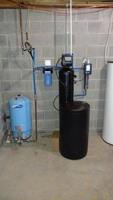 Complete system. Softener with UV and carbon filter. These guys have clean water!!