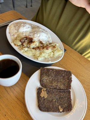 New Jersey cream chipped beef! Was over corn bread! Also scrapple!