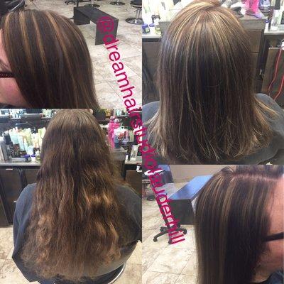 It was time for a change... Color refresh and a nice lob. #lob #chocolatewithcreamhighlights