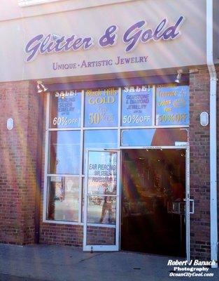 Glitter & Gold storefront... #oceancitycool