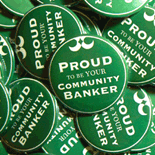 Wearable magnets are perfect for bank employees, seminars and professionals' offices.