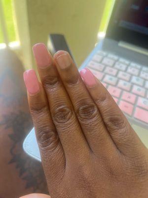 After growing my nails for 6 months.. this happened after 1 visit