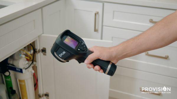 Thermal Imaging Camera for water damage inspections.