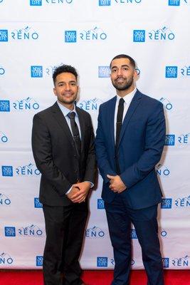 Aaron and Jorge at the New York Life gala