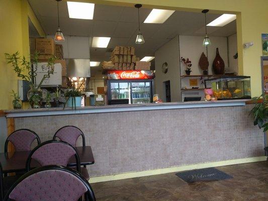 Front ordering desk at China Cook